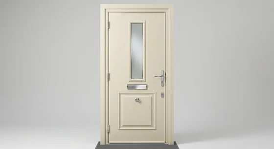 1 Square Composite Door, shown in Cream