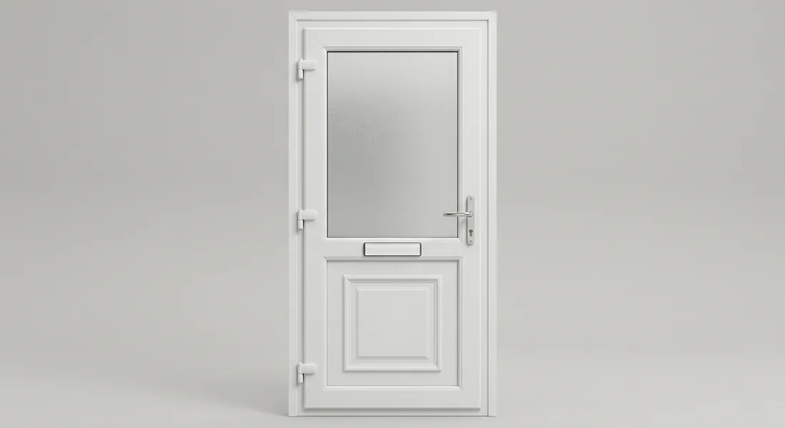 uPVC Back Door, shown in White